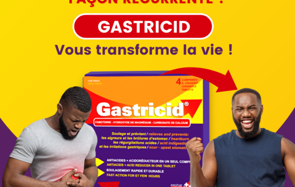 GASTRICID treats heartburn and acid reflux.