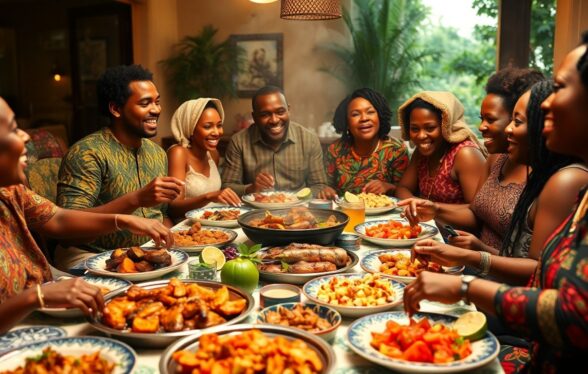 People celebrating Tabaski with no heartburn