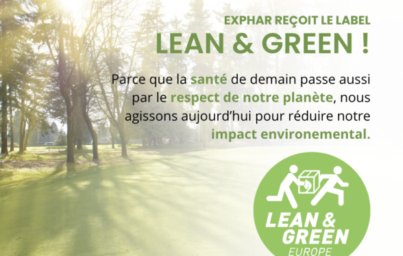 Exphar obtient le label Lean & Green | Une logistique plus durable